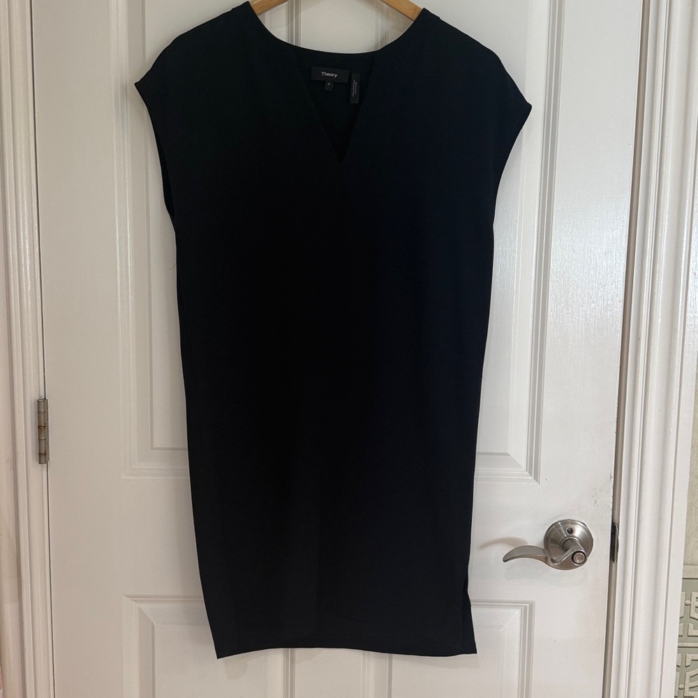 Theory Black Midi Dress